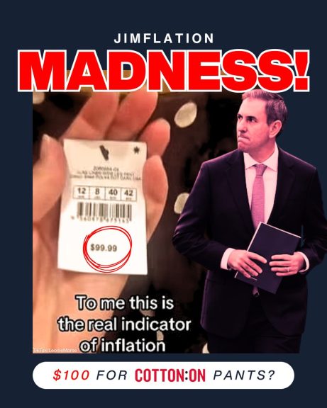 Anyone can be an inflation spotter because under Labor, you see it everywhere.  Food up...