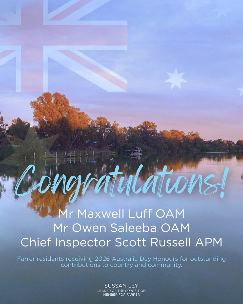 Congratulations to the outstanding members of the Farrer community who are receiving...