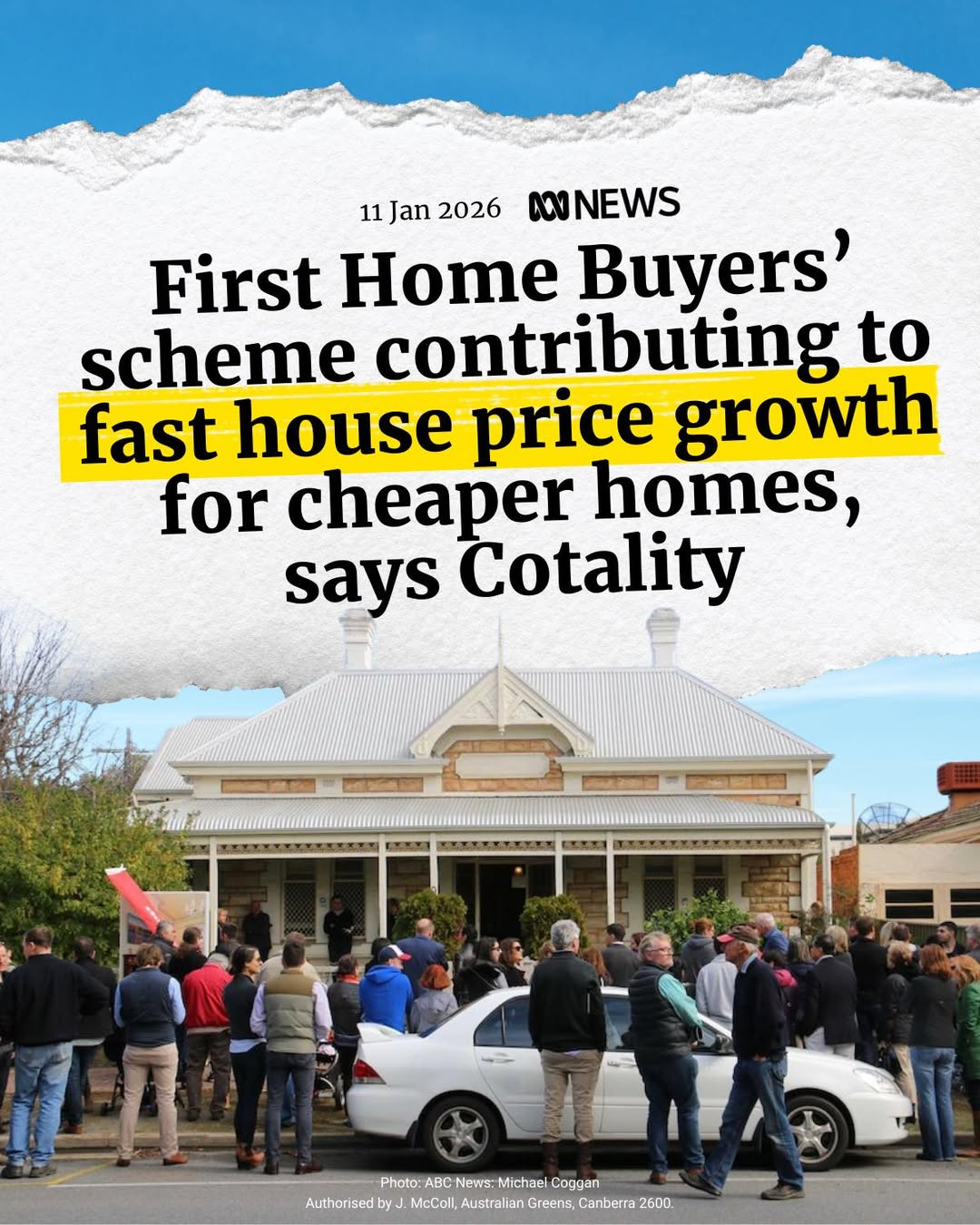 The Australian Greens: Labor’s 5% deposit scheme doesn’t work for first home buyers — it works for weal…