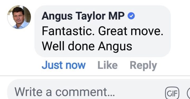 Another day another lib spill. Well done Angus...