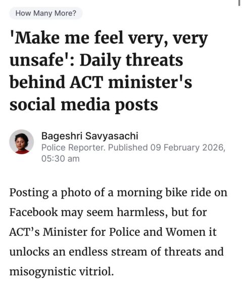 Misogyny and sexism have no place in politics, yet in 2026 we’re still reading stories...