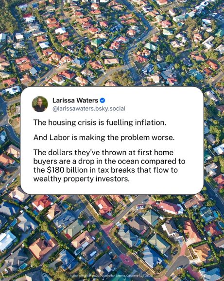 The housing crisis is fuelling inflation....