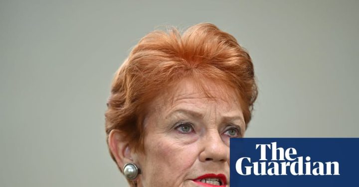 Much of Senator Hanson's brand has been built on sowing division....