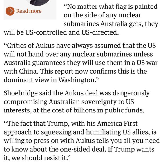 The fact that Trump, with his America First approach to squeezing and humiliating US...