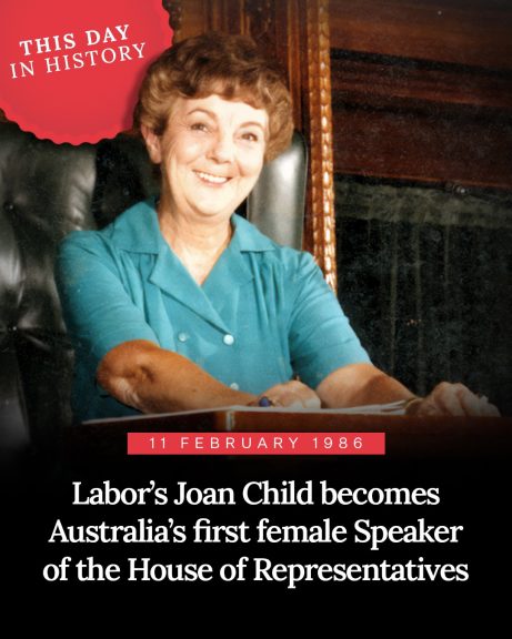 Joan Child was elected to the Melbourne seat of Henty in 1974, becoming the first female...