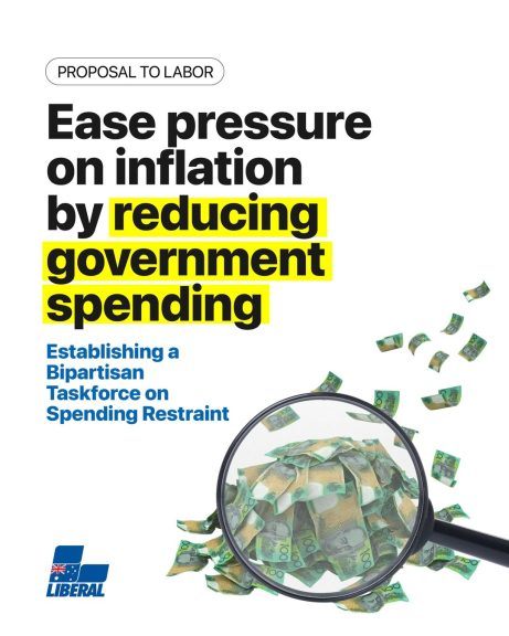 Australian families are tightening their budgets, the government needs to do the same....