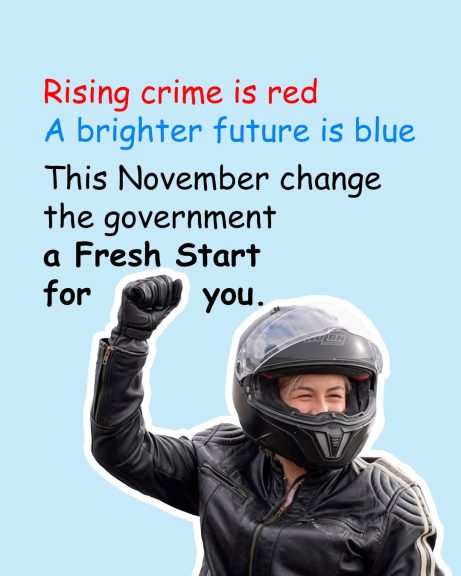 A brighter future is blue...