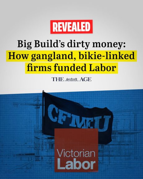 Jacinta Allan and Labor took cash from companies linked to criminals....