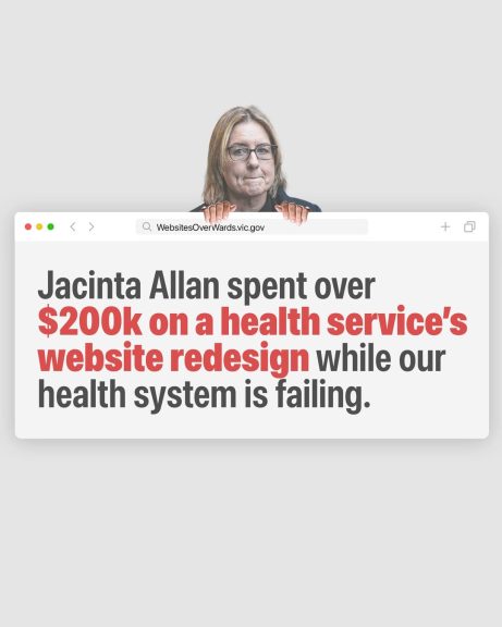 Jacinta Allan has the wrong priorities....