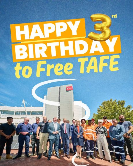 Happy 3rd birthday to Labor’s Free TAFE. Opening doors for over 725,000 enrolments...