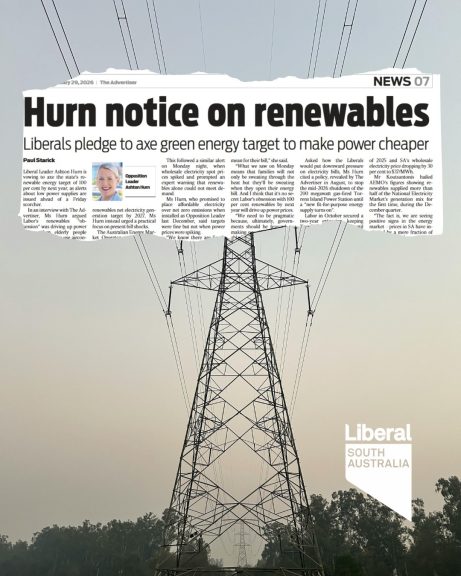 The Liberals will axe the state’s 2027 renewable energy target....