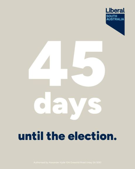 With 45 days until the State Election, things are very much underway....
