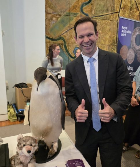 Thank you National Museum of Australia for bringing the penguin spirit to Parliament...