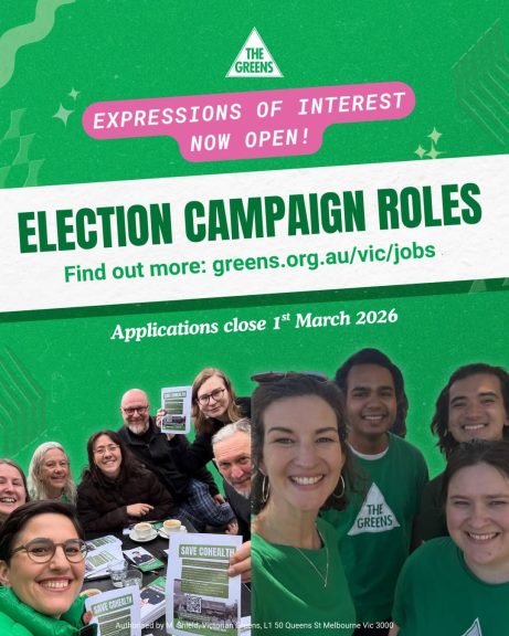 Is your dream job a Greens job? There are multiple roles available ahead of the state...