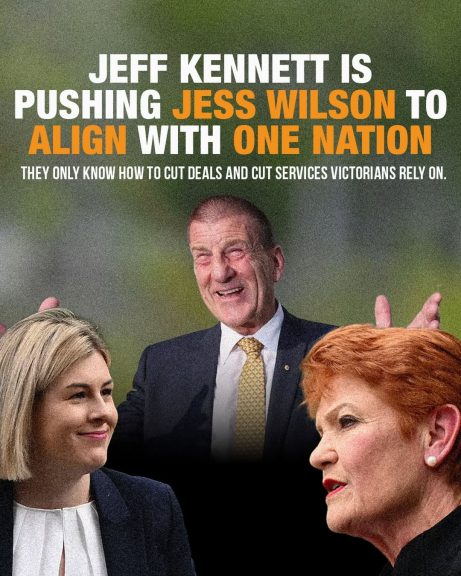 In a shock to absolutely no one, Jess Wilson’s mentor – Jeff Kennett – is pushing her to...