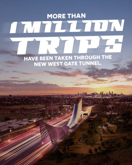 One million trips through the West Gate Tunnel tells us it’s a vital piece of...