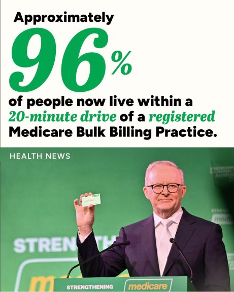 The Albanese Labor Government is delivering more bulk billing for all Australians, so you...